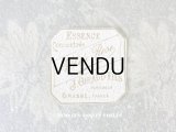 アンティーク 小さなパフュームラベル WHITE ROSE - JN.GIRAUD FILS -