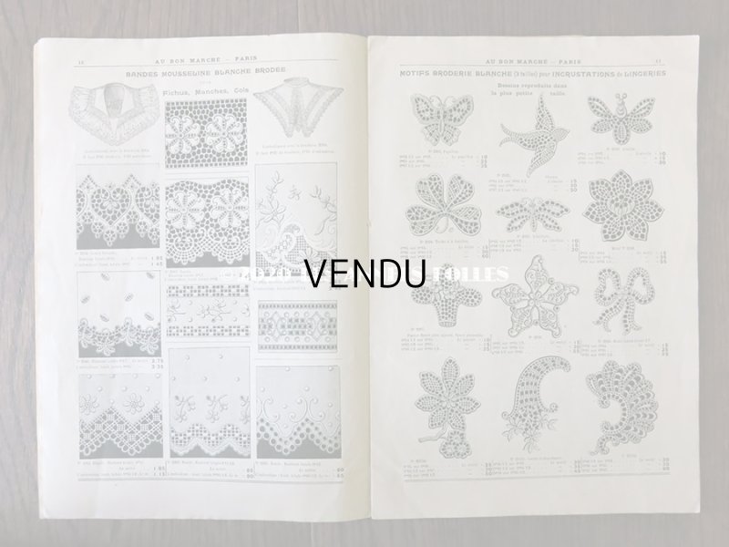 画像6: アンティーク ボンマルシェのカタログ 刺繍 - AU BON MARCHE -
