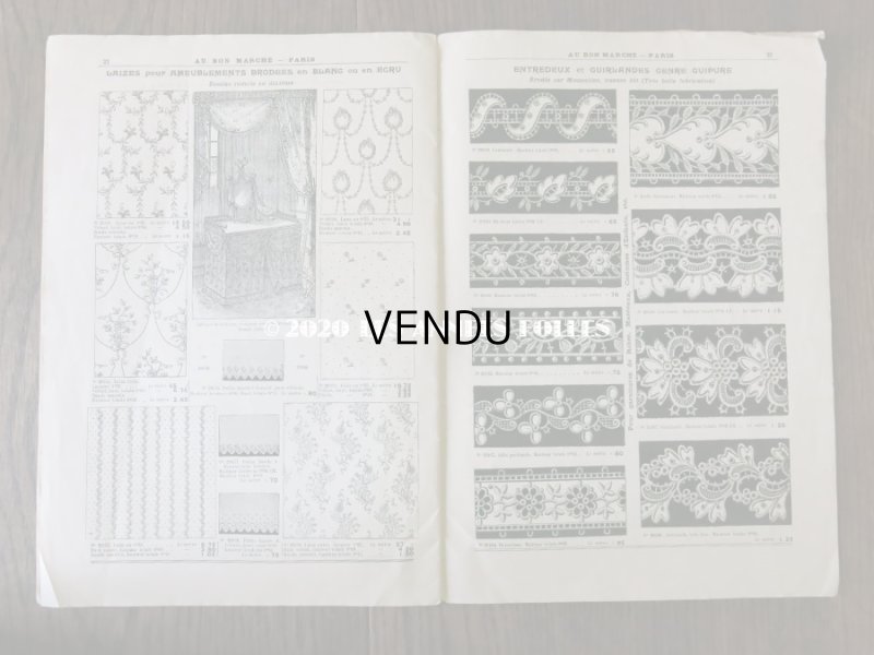 画像9: アンティーク ボンマルシェのカタログ 刺繍 - AU BON MARCHE -