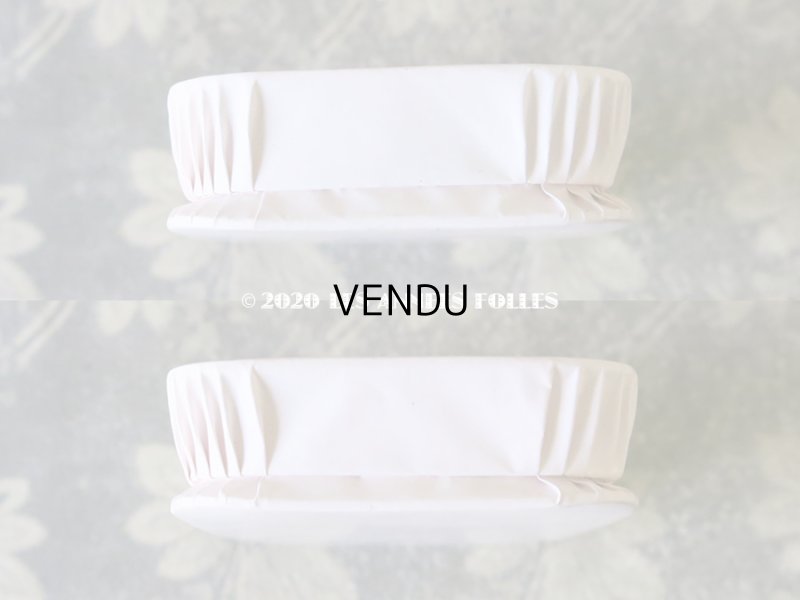 画像8: 未使用 1920年代 アンティーク  包装紙付き ドラジェのお菓子箱 淡いピンク色 バテム BAPTEME 薔薇のガーランド 