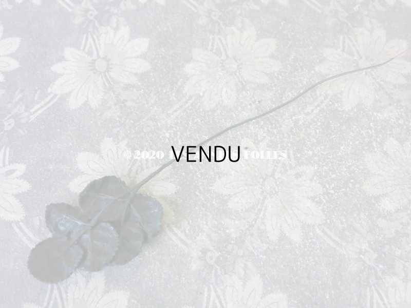 画像18: 未使用 1900年代 アンティーク 黒花のリース＆布花 5点のセット