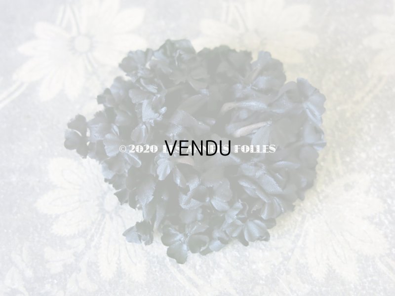 画像7: 未使用 1900年代 アンティーク 黒花のリース＆布花 5点のセット