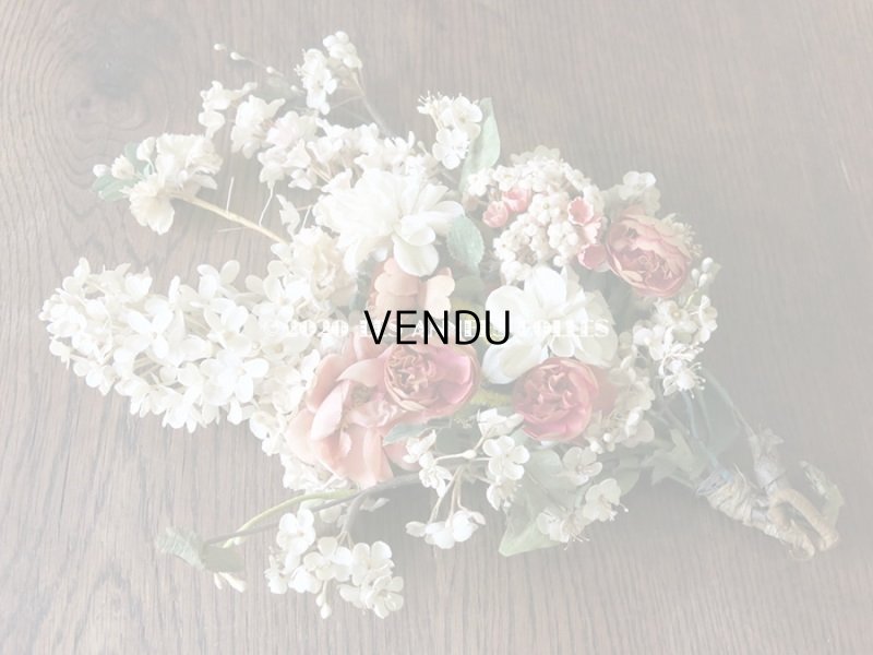 画像4: 19世紀 アンティーク ナポレオン3世時代 薔薇＆ライラックの大きなブーケ ウエディング