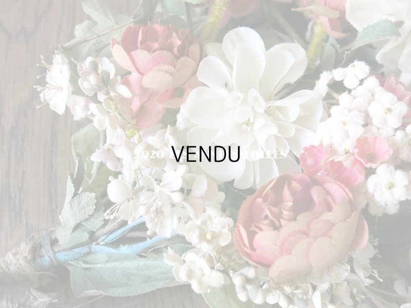 画像7: 19世紀 アンティーク ナポレオン3世時代 薔薇＆ライラックの大きなブーケ ウエディング