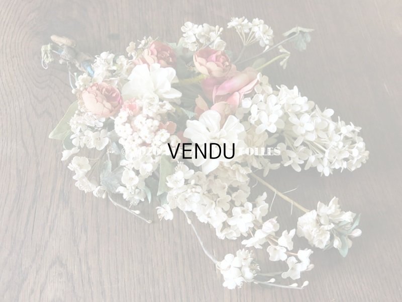 画像3: 19世紀 アンティーク ナポレオン3世時代 薔薇＆ライラックの大きなブーケ ウエディング