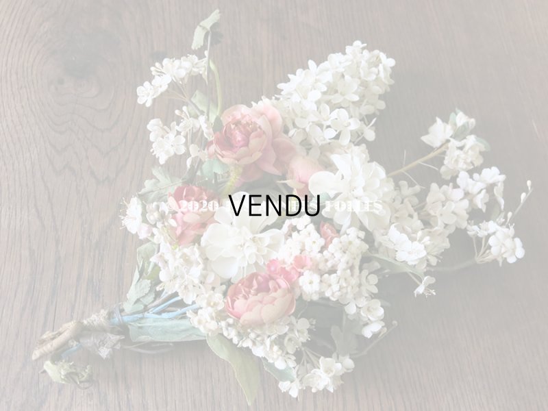 画像5: 19世紀 アンティーク ナポレオン3世時代 薔薇＆ライラックの大きなブーケ ウエディング