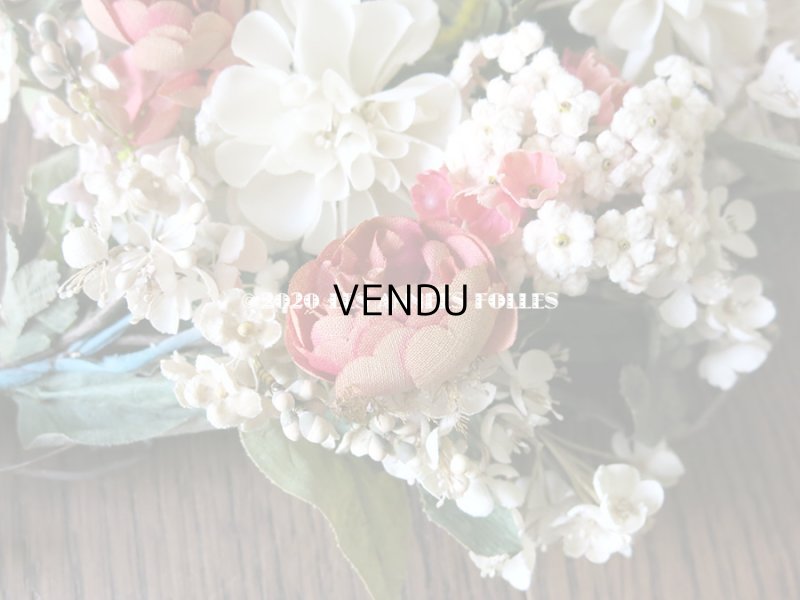 画像6: 19世紀 アンティーク ナポレオン3世時代 薔薇＆ライラックの大きなブーケ ウエディング