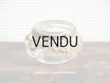 アンティーク パウダーケース 薔薇&リボンのガーランド