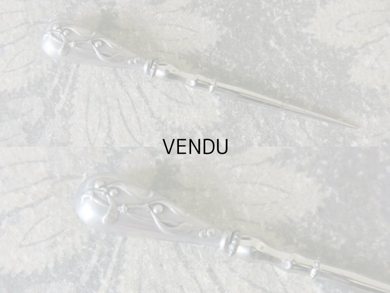 画像7: 19世紀末 アンティーク シルバー製 CHARLES MURAT ヤドリギの裁縫道具セット 