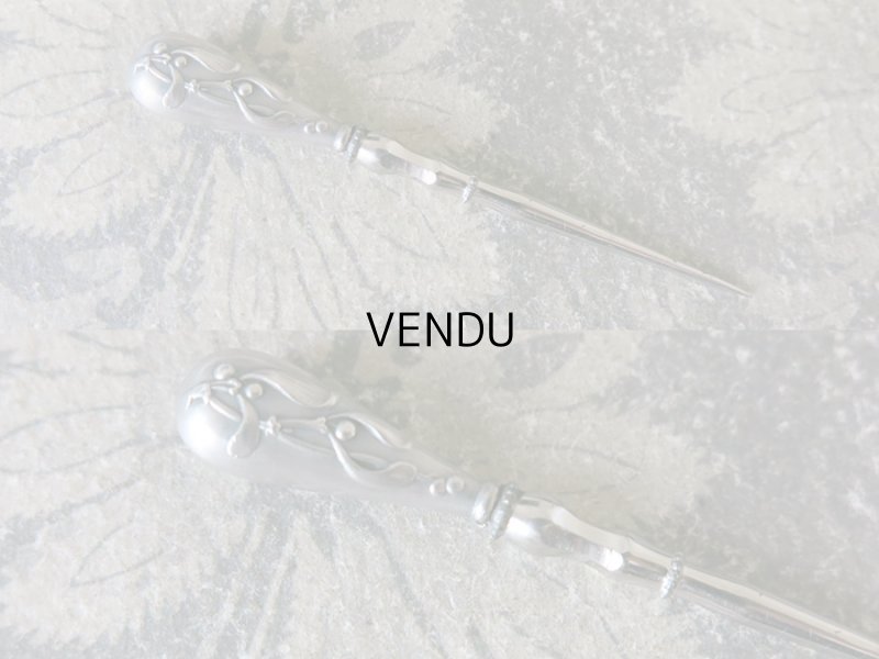 画像6: 19世紀末 アンティーク シルバー製 CHARLES MURAT ヤドリギの裁縫道具セット 