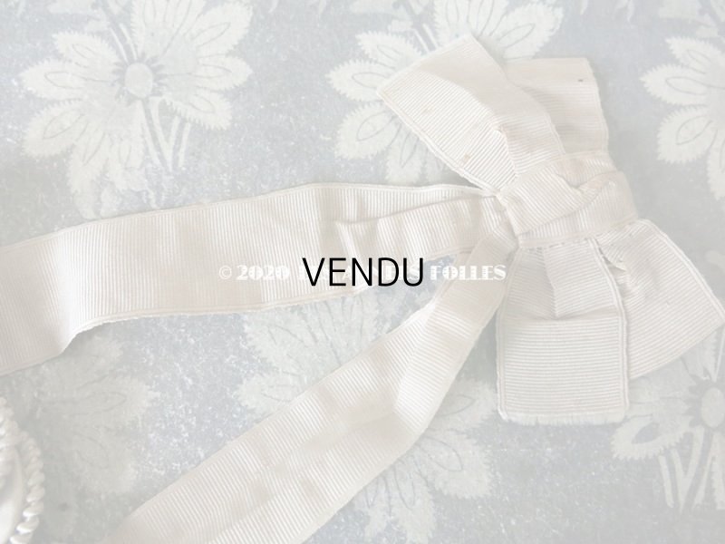 画像3: 1900年代 アンティーク シルク製 初聖体のオモニエール ピンクベージュ