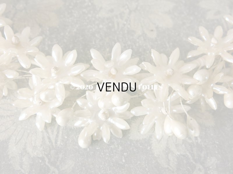 画像8: アンティーク パール加工 ワックスフラワーのティアラ ウェディング 結婚式 ヘッドリース 