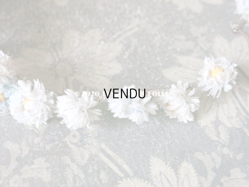 画像8: 1930年代 アンティーク ヴェールガールのヘッドリース デイジー