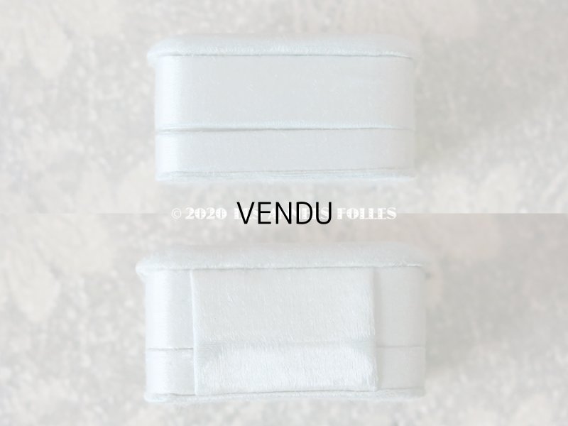 画像7: アンティーク ジュエリーボックス シルクサテン パウダーブルー