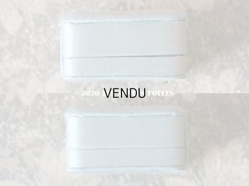 画像8: アンティーク ジュエリーボックス シルクサテン パウダーブルー