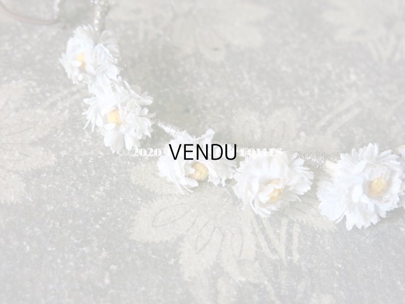 画像4: 1930年代 アンティーク ヴェールガールのヘッドリース デイジー