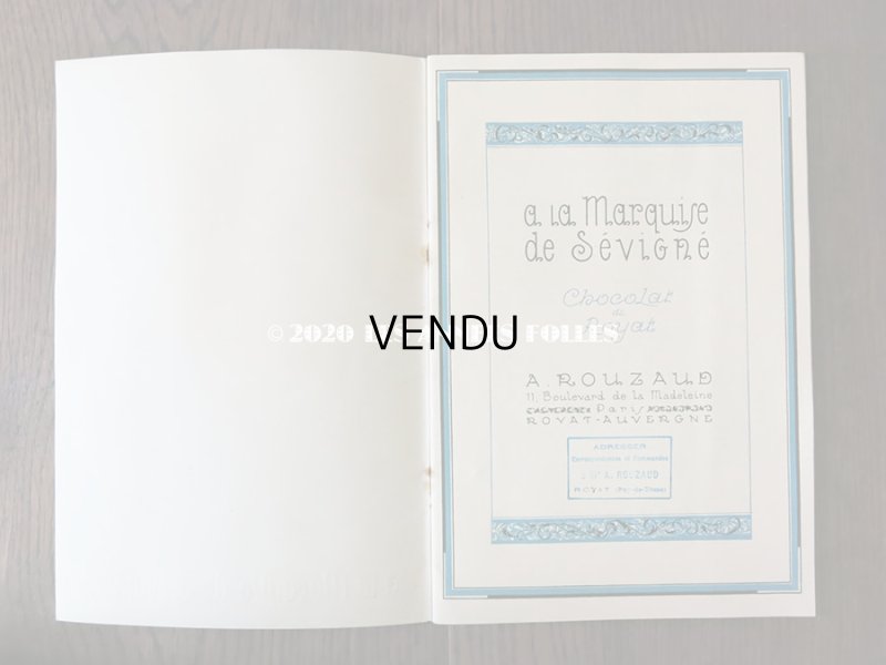 画像4: アンティーク 【マルキーズ・ ドゥ・セヴィニエ】 のカタログ A LA MARQUISE DE SEVIGNE CHOCOLAT DE ROYAL
