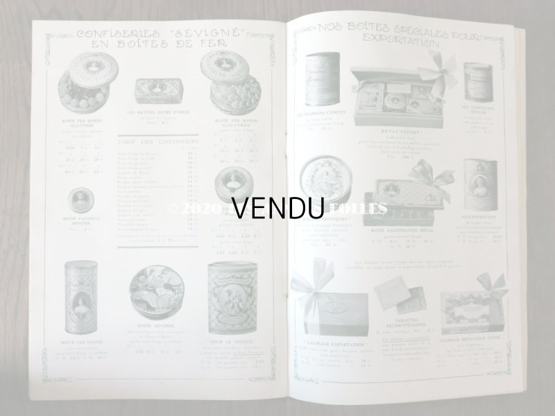 画像8: アンティーク 【マルキーズ・ ドゥ・セヴィニエ】 のカタログ A LA MARQUISE DE SEVIGNE CHOCOLAT DE ROYAL