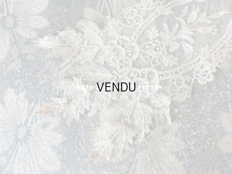 画像13: 19世紀　アンティーク バルブ・ド・ボネ 薔薇 アプリカシオン・アングルテール　