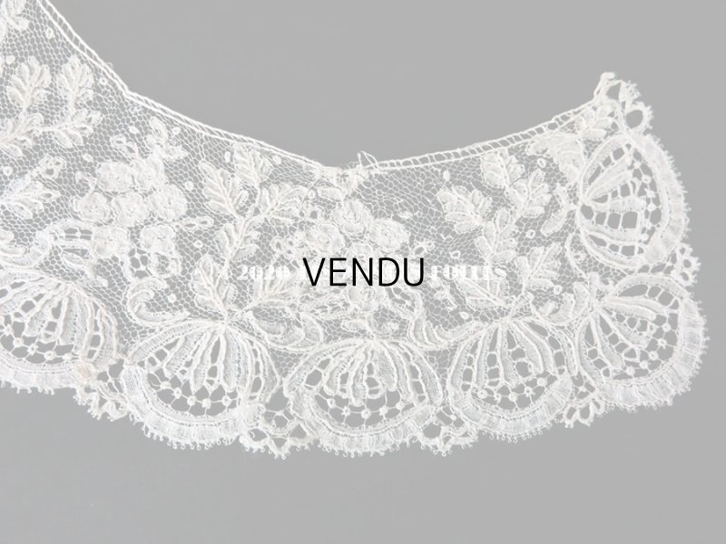 画像5: 19世紀末 アンティーク 付け襟　ポワン・ダングルテール 