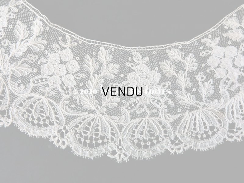 画像4: 19世紀末 アンティーク 付け襟　ポワン・ダングルテール 