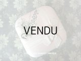 アンティーク リボンが結ばれた バテムのお菓子箱 パウダーピンク