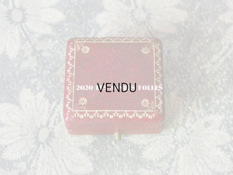 画像3: アンティーク 花模様の金彩入り ジュエリーボックス グレナディンレッド