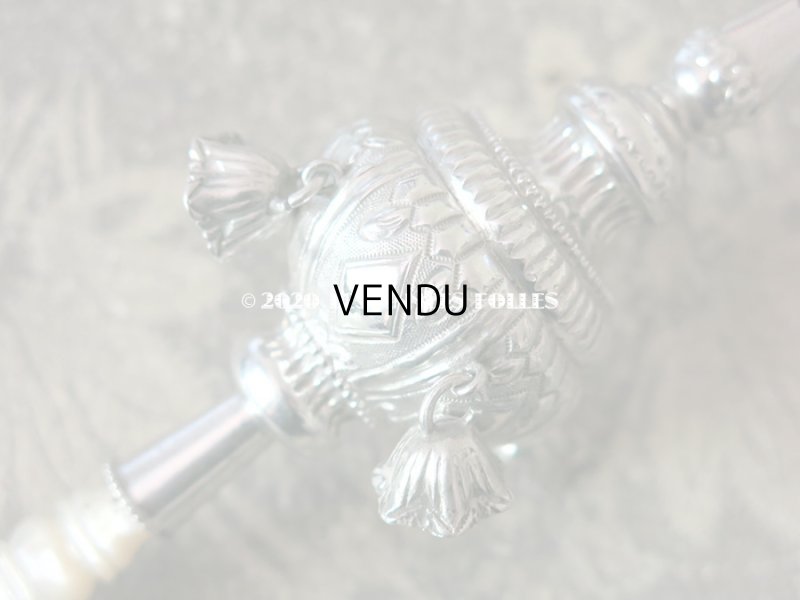 画像6: 19世紀 ナポレオン3世時代 アンティーク ラトル シルバー製