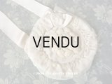 アンティーク 初聖体のオモニエール ピンクベージュ 薔薇＆リボン
