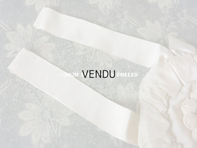 画像6: アンティーク 初聖体のオモニエール ピンクベージュ 薔薇＆リボン