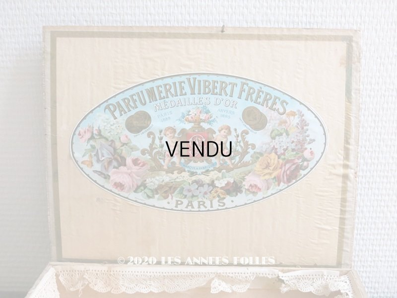 画像1: 19世紀末 アンティーク 天使のパフュームボックス HUILE SAIDA  - PARFUMERIE VIBERT FRERES PARIS -