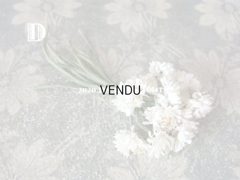 画像11: 1900年代 アンティーク デイジーの布花 小さなブーケ コサージュ 