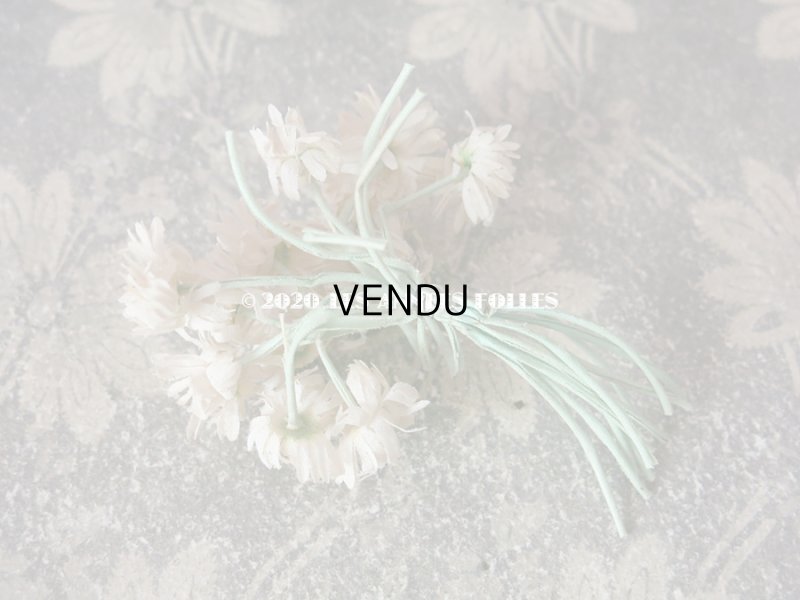 画像7: 1900年代 アンティーク デイジーの布花 小さなブーケ コサージュ 