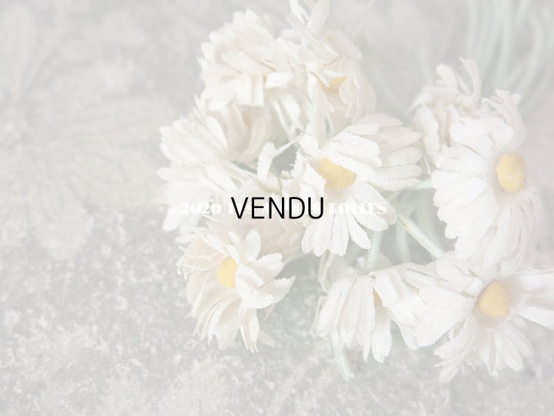 画像6: 1900年代 アンティーク デイジーの布花 小さなブーケ コサージュ 