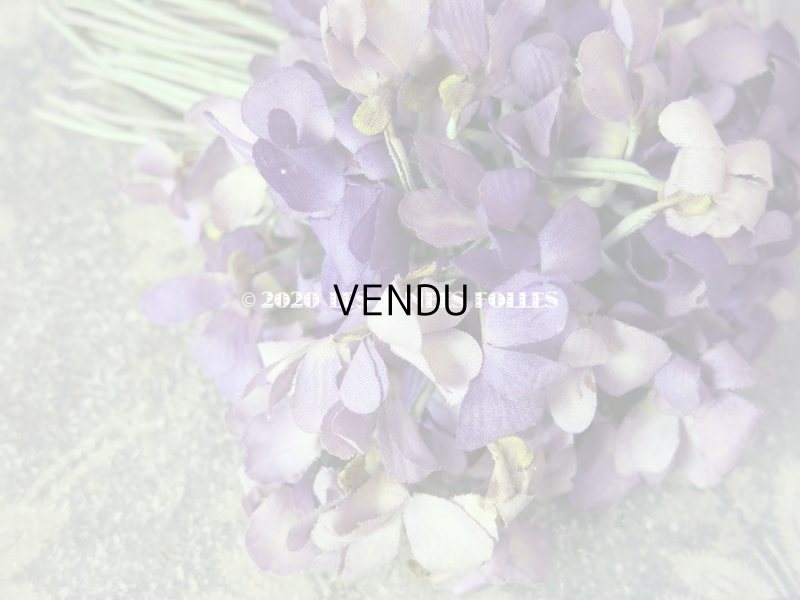 画像3: 1900年代 アンティーク 菫の布花の大きなブーケ 122輪 コサージュ 