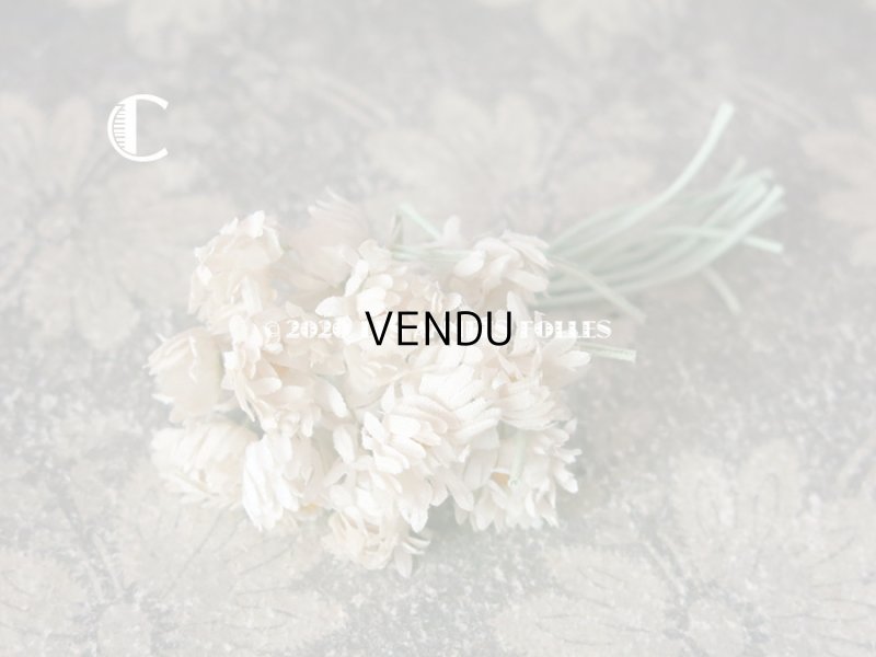 画像8: 1900年代 アンティーク デイジーの布花 小さなブーケ コサージュ 