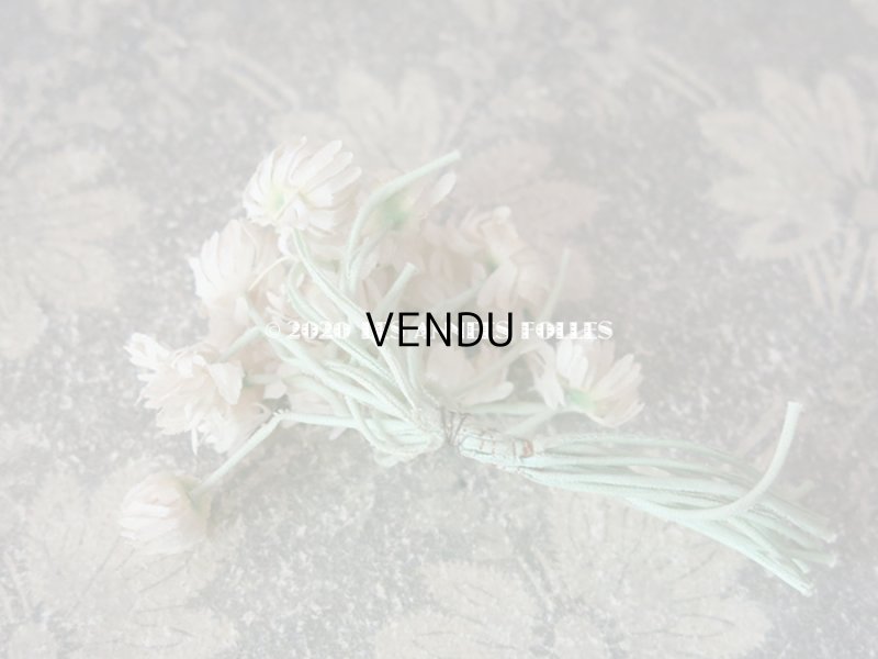 画像10: 1900年代 アンティーク デイジーの布花 小さなブーケ コサージュ 