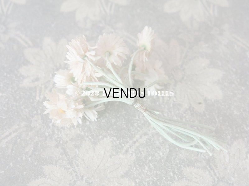 画像3: 1900年代 アンティーク デイジーの布花 小さなブーケ コサージュ 