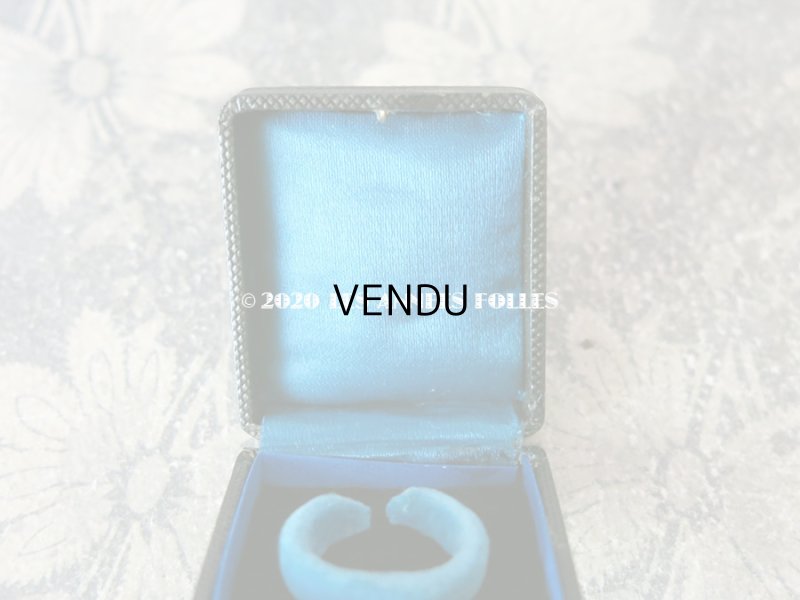 画像5: 19世紀 アンティーク 本革 リング用 ジュエリーボックス 