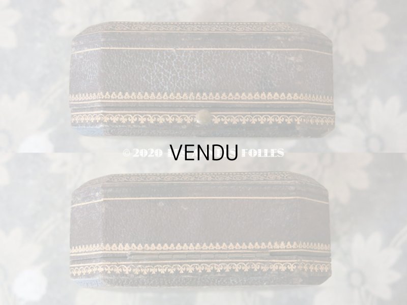 画像7: 19世紀 アンティーク 大きなジュエリーボックス ピアス ＆ ブローチ & リング モノグラム 【MH】