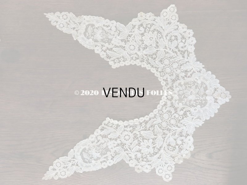 画像3: 19世紀末 アンティーク 付け襟  ポワン・ド・ローズ & デュシェスレース  【ポワン・ド・ローズ】【ポワン・ド・ガーズ】