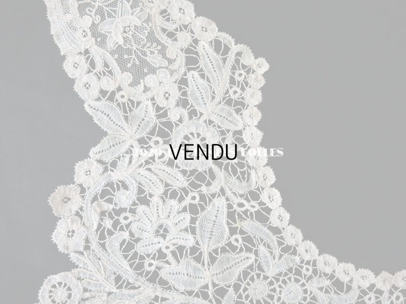 画像6: 19世紀末 アンティーク 付け襟  ポワン・ド・ローズ & デュシェスレース  【ポワン・ド・ローズ】【ポワン・ド・ガーズ】