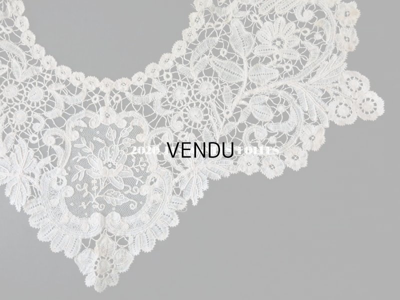 画像5: 19世紀末 アンティーク 付け襟  ポワン・ド・ローズ & デュシェスレース  【ポワン・ド・ローズ】【ポワン・ド・ガーズ】