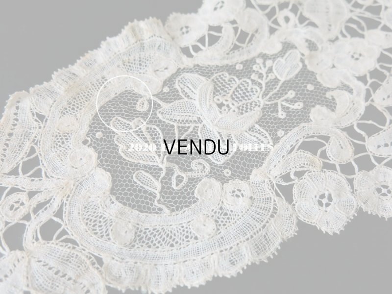 画像12: 19世紀末 アンティーク 付け襟  ポワン・ド・ローズ & デュシェスレース  【ポワン・ド・ローズ】【ポワン・ド・ガーズ】