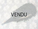 1900年代 アンティーク ファン 白鳥の羽 黒いフェザー