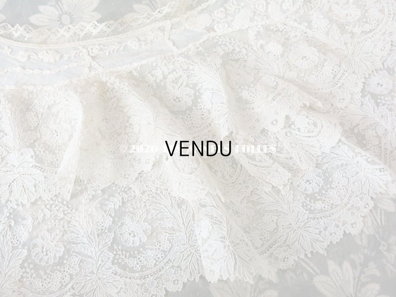 画像7: 19世紀末 アンティーク ニードルレース ポワンドガーズ 付け襟 【ポワン・ド・ガーズ】 