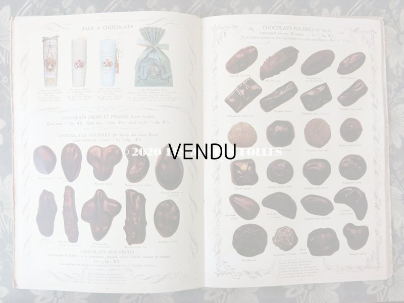 画像8: 1912年 アンティーク 【マルキーズ・ ドゥ・セヴィニエ】 のカタログ A LA MARQUISE DE SEVIGNE CHOCOLAT DE ROYAL
