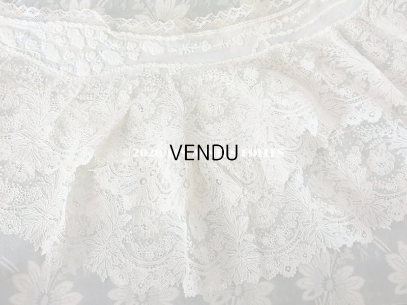 画像6: 19世紀末 アンティーク ニードルレース ポワンドガーズ 付け襟 【ポワン・ド・ガーズ】 