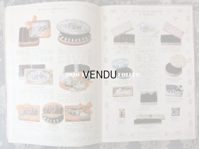 画像7: 1912年 アンティーク 【マルキーズ・ ドゥ・セヴィニエ】 のカタログ A LA MARQUISE DE SEVIGNE CHOCOLAT DE ROYAL