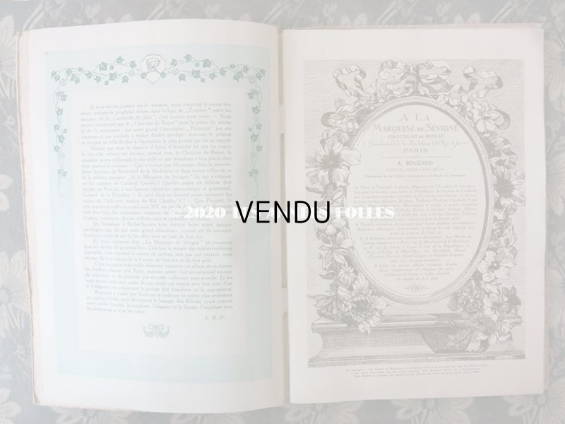 画像5: 1912年 アンティーク 【マルキーズ・ ドゥ・セヴィニエ】 のカタログ A LA MARQUISE DE SEVIGNE CHOCOLAT DE ROYAL